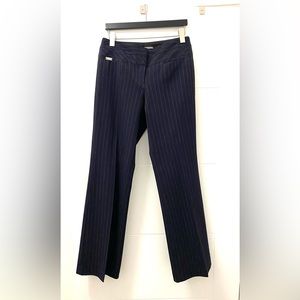 Navy Blue pin stripe Editor slacks